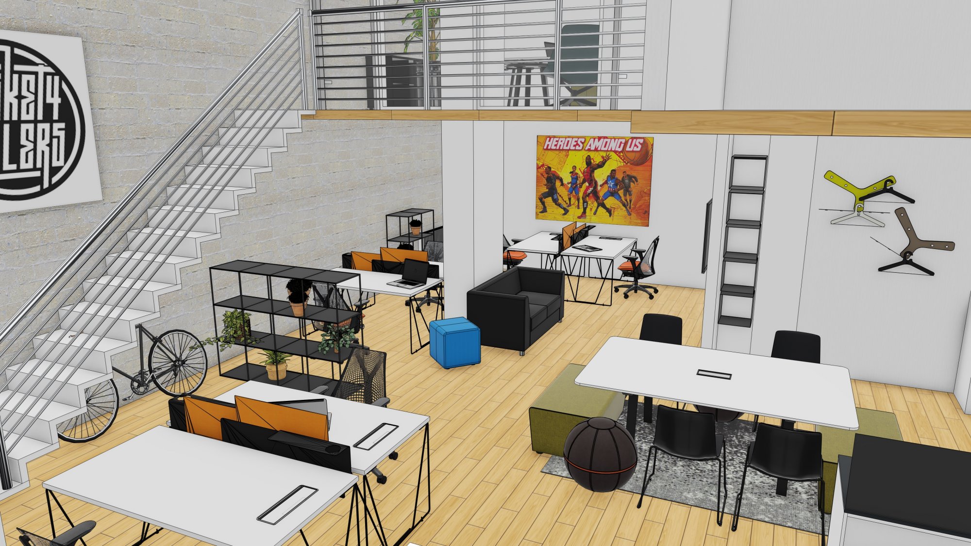 BASET4BALLERS _VUE 6 | Caractère Colmar Vente de mobilier professionnel et aménagement d’espace de travail en Alsace Soultz-Haut-Rhin 3